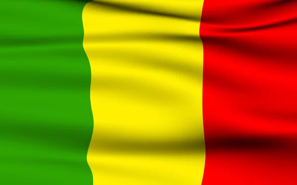 Flaga malijski — Zdjęcie stockowe