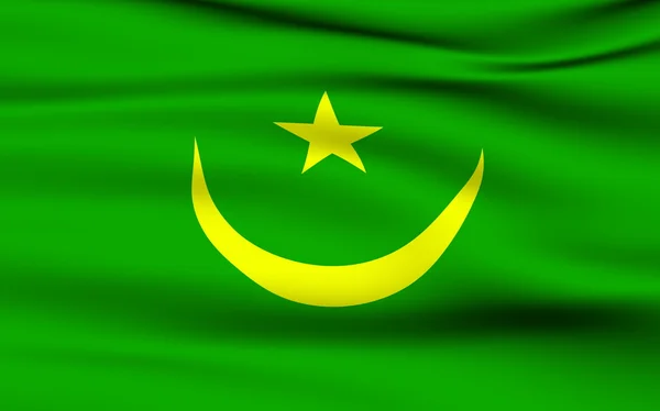 Mauritániai zászló — Stock Fotó