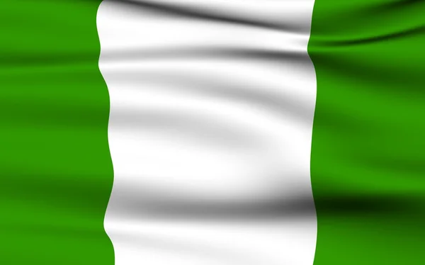 Nijeryalı bayrağı — Stok fotoğraf