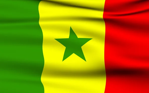 Senegalin lippu — kuvapankkivalokuva