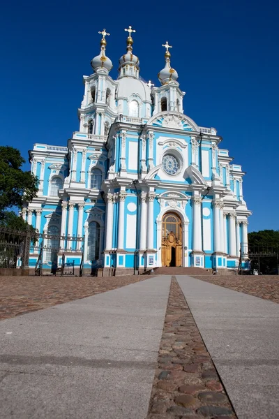 Cattedrale di Smolny a San Pietroburgo . — Foto Stock