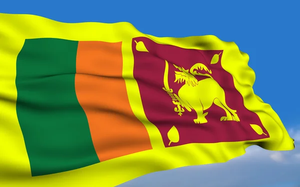 Sri Lankan flag — Stock Photo, Image