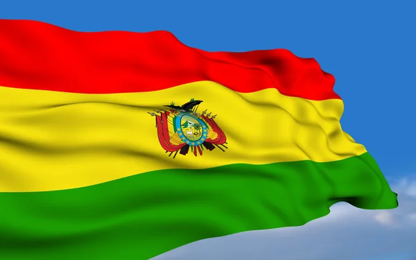 Boliviansk flag - Stock-foto