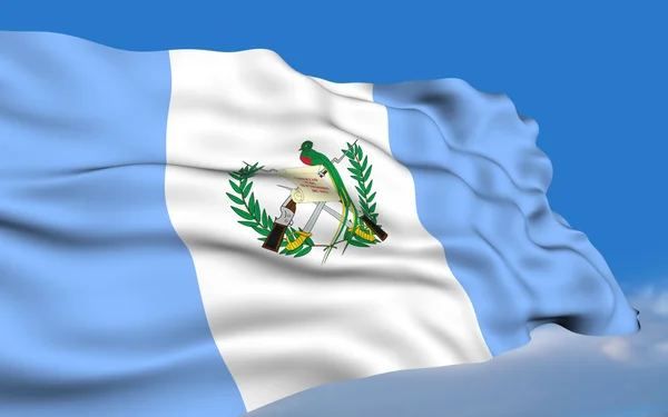 Guatemalai zászló — Stock Fotó