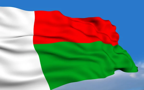 Bandeira malgaxe — Fotografia de Stock