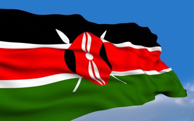 Kenyan Flag clipart