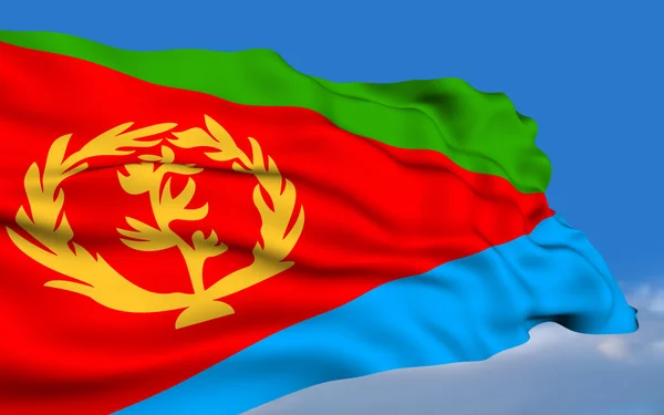 Eritrean flag — Stock Photo, Image