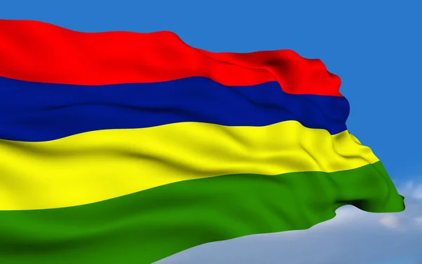 Mauritian flag — Stock Photo, Image