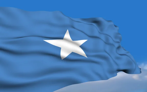 Bandera somalí — Foto de Stock