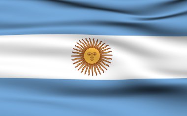 Argentinian flag clipart