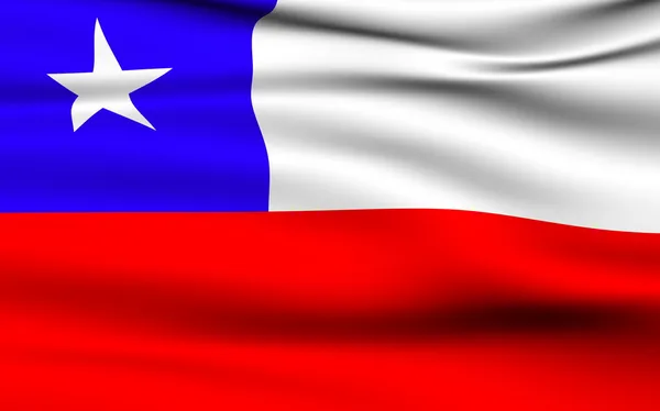 Chilenische Flagge — Stockfoto