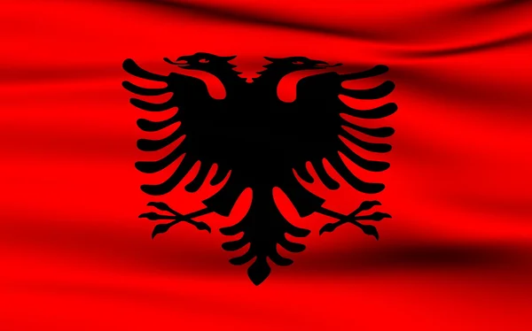 Albanese vlag — Stockfoto