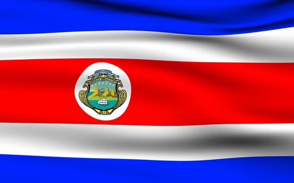 Costa-Ricanische Flagge — Stockfoto