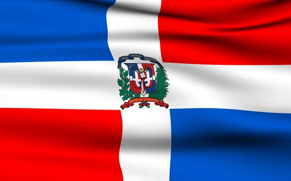 Dominikanska flagga — Stockfoto