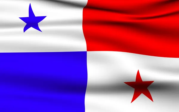 Panamaische Flagge — Stockfoto