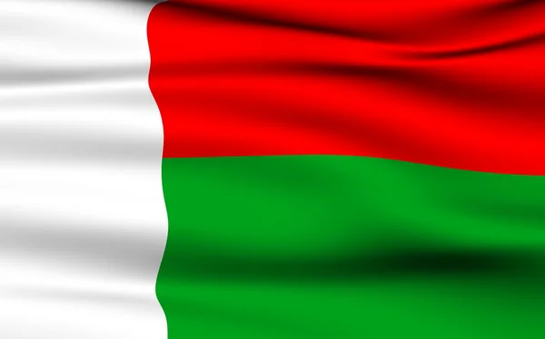 Malagasy flag — Stock Photo, Image