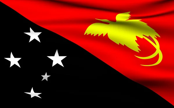 巴布亚新几内亚国旗 — 图库照片