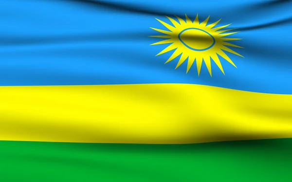 Rwandan flag — Stock Photo, Image