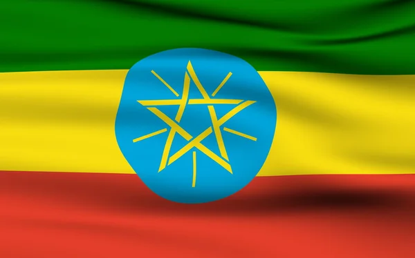 Äthiopische Flagge — Stockfoto