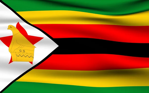 Zimbabwean flag — Stock Photo, Image