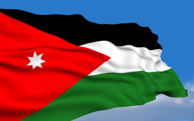 Jordanian flag clipart