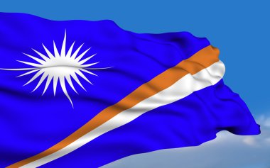 Marshallese flag clipart