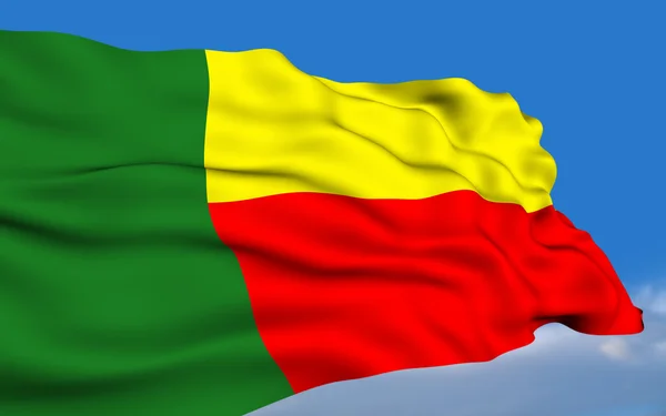 Bandiera Beninese — Foto Stock