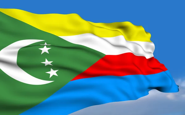 Comorian flag — Stock Photo, Image