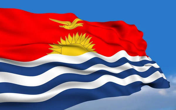 Kiribati zászló — Stock Fotó
