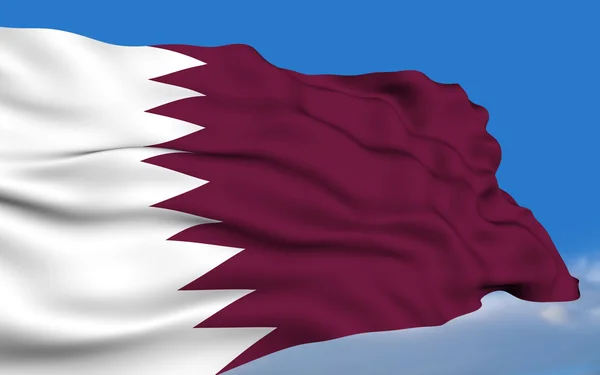 Drapeau qatari — Photo