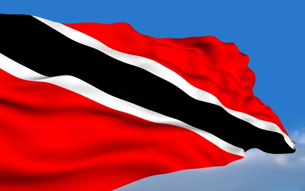 Bandeira de Trinidadian e Tobagonian — Fotografia de Stock