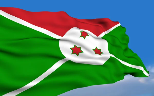 Burundese vlag — Stockfoto