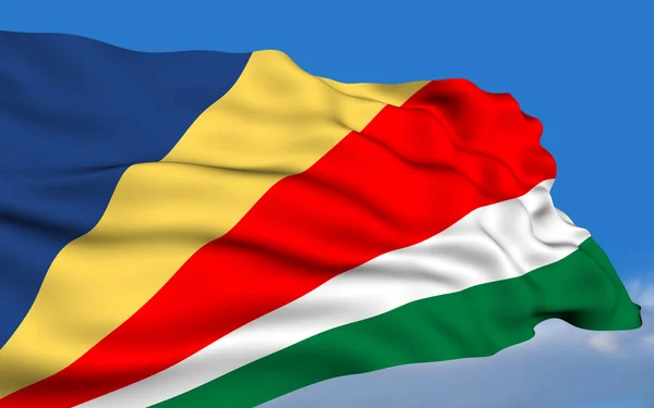 Bandeira de Seychellois — Fotografia de Stock