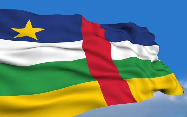 Центральна Африканська прапор — стокове фото