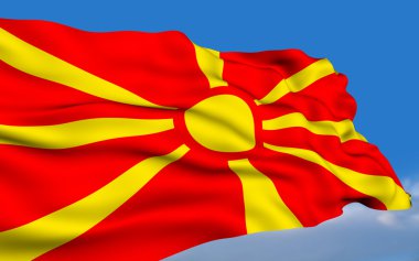 Macedonian flag clipart