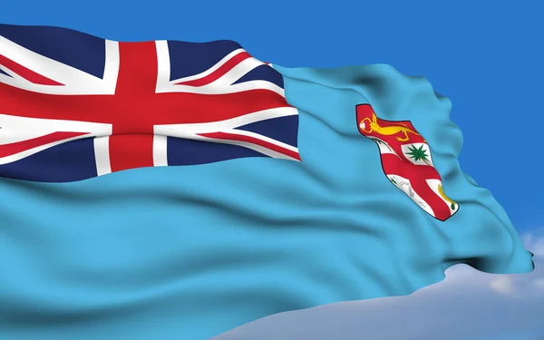 Fijianska flagga — Stockfoto
