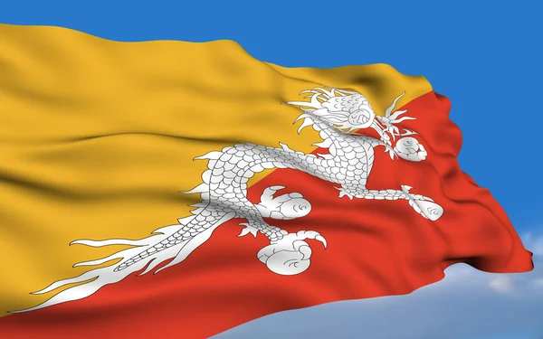 부탄 국기 — 스톡 사진