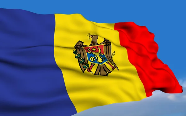 Moldovan flag — Stock Photo, Image