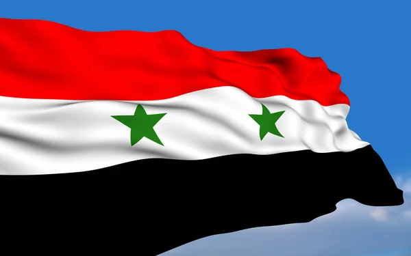 Bandiera siriana — Foto Stock