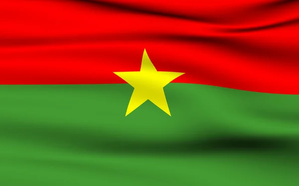 Bandiera Burkinabe — Foto Stock