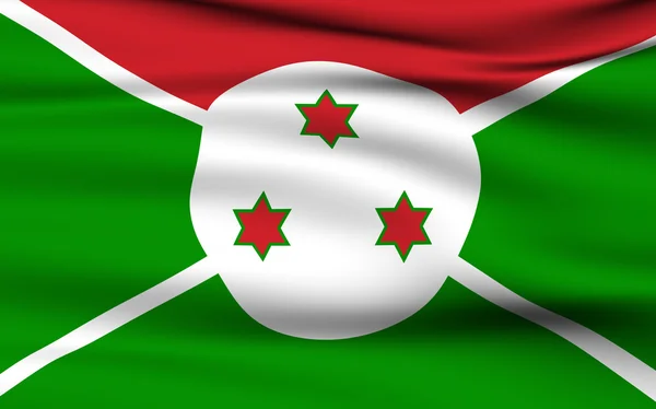 Burundian flag — Stock Photo, Image