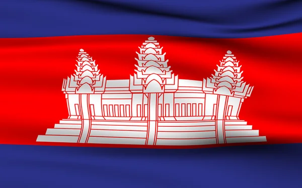Kambodzsai zászló — Stock Fotó