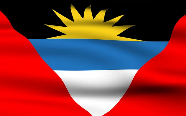 Bandeira antiguan e barbudan — Fotografia de Stock