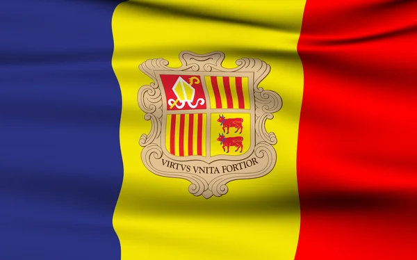 Andorrai zászló — Stock Fotó