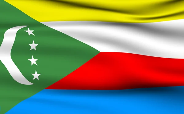 Прапор Comorian — стокове фото
