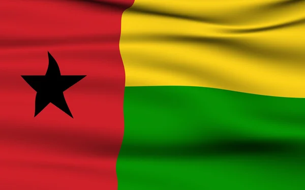 Bandiera della Guinea-Bissau — Foto Stock
