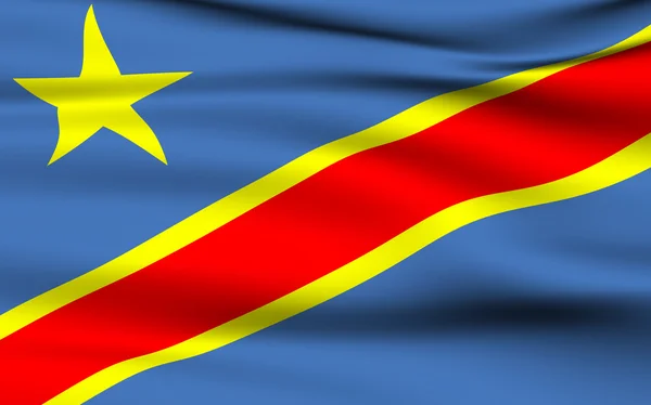 Kongói zászló — Stock Fotó