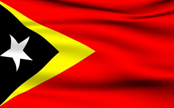 Východní Timorského vlajka — Stock fotografie