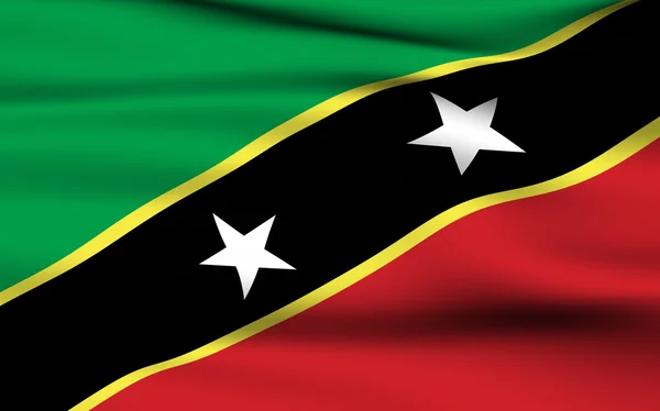 Bandera de Kittitian y Nevisian —  Fotos de Stock