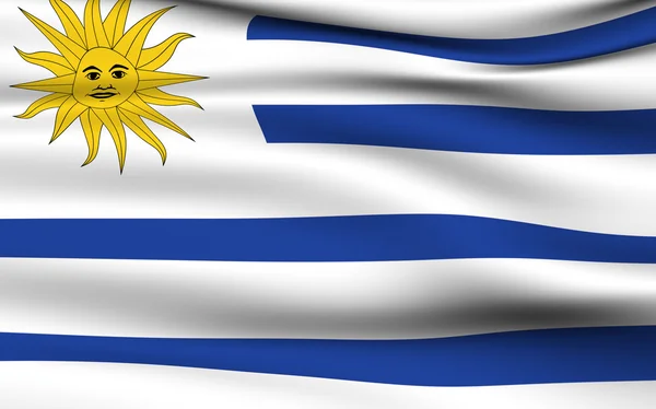 Uruguayan flag — Stock Photo, Image